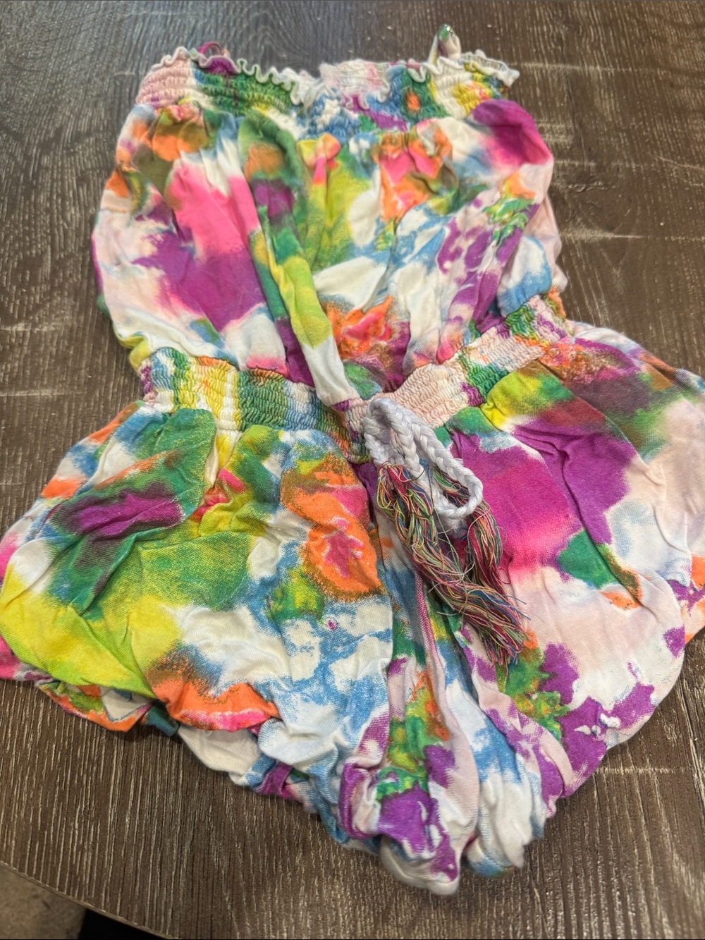 Kids Tie-Dye Romper - Multicolor